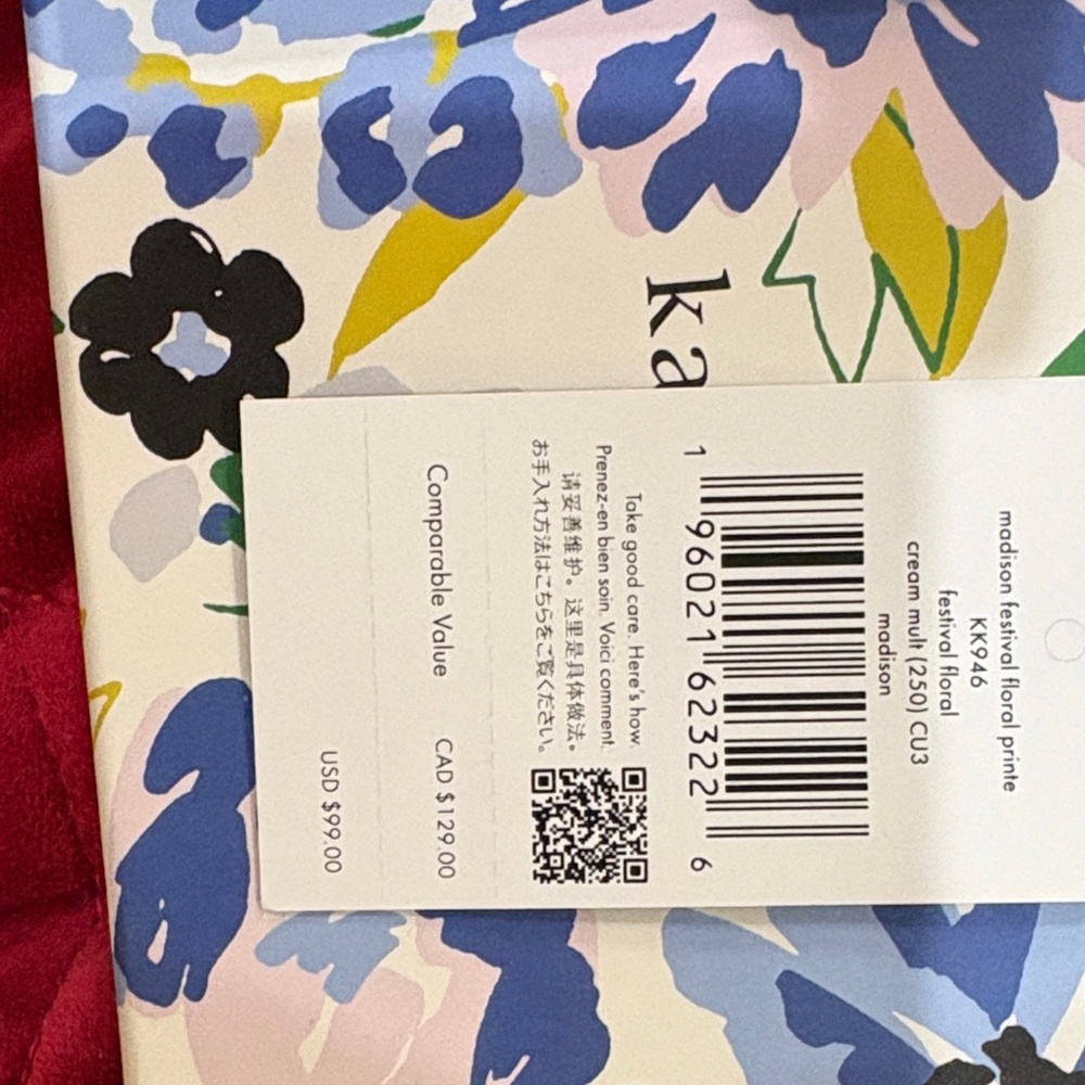 Kate Spade Blue and Green Floral Purse and Wallet Set - Picture 5 of 12
